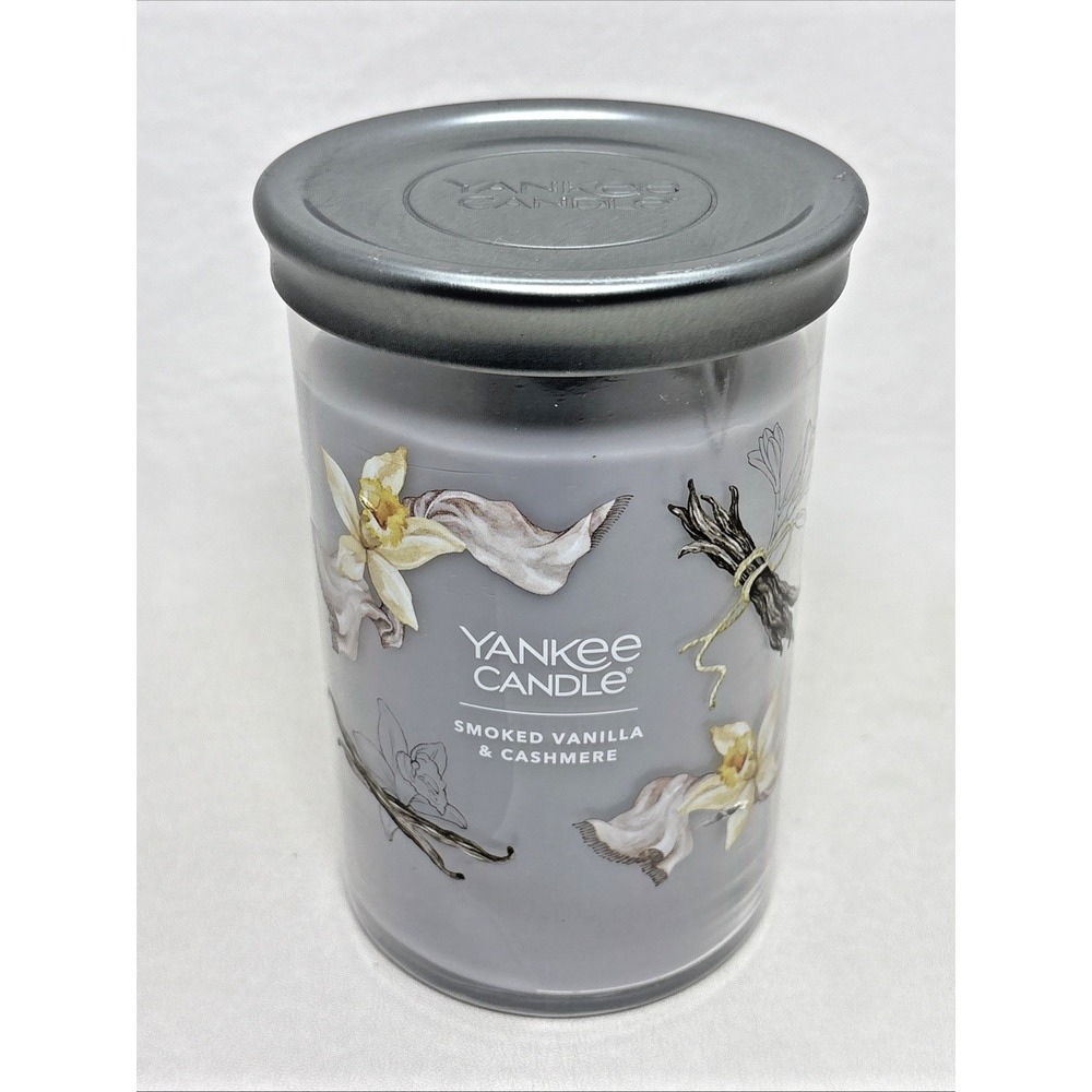 Yankee Candle Smoke Vanilla & Cashmere 20 Oz Retired Fragrance Two Wick